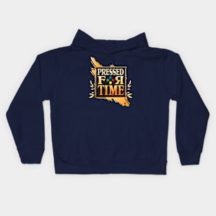 Pressed for Time Gold Logo Kids Hoodie